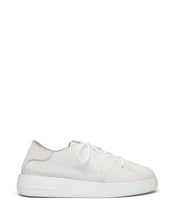 Load image into Gallery viewer, Just Because Shoes Angie White | Leather Sneaker | Lace Up | Platform
