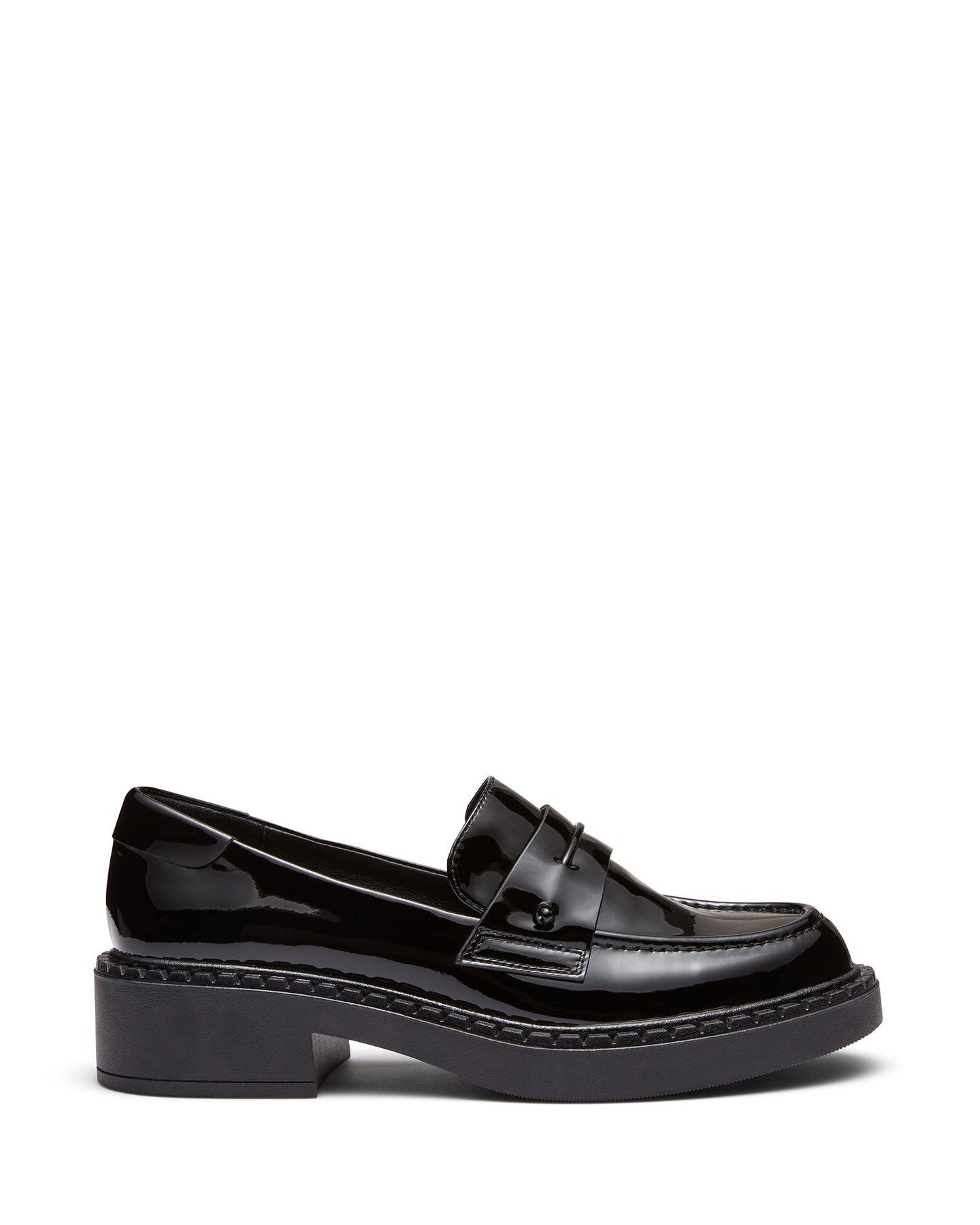 Just Because Shoes Axel Black Patent | Women's Leather Loafers | Flats | Slip On