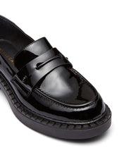 Load image into Gallery viewer, Just Because Shoes Axel Black Patent | Women&#39;s Leather Loafers | Flats | Slip On
