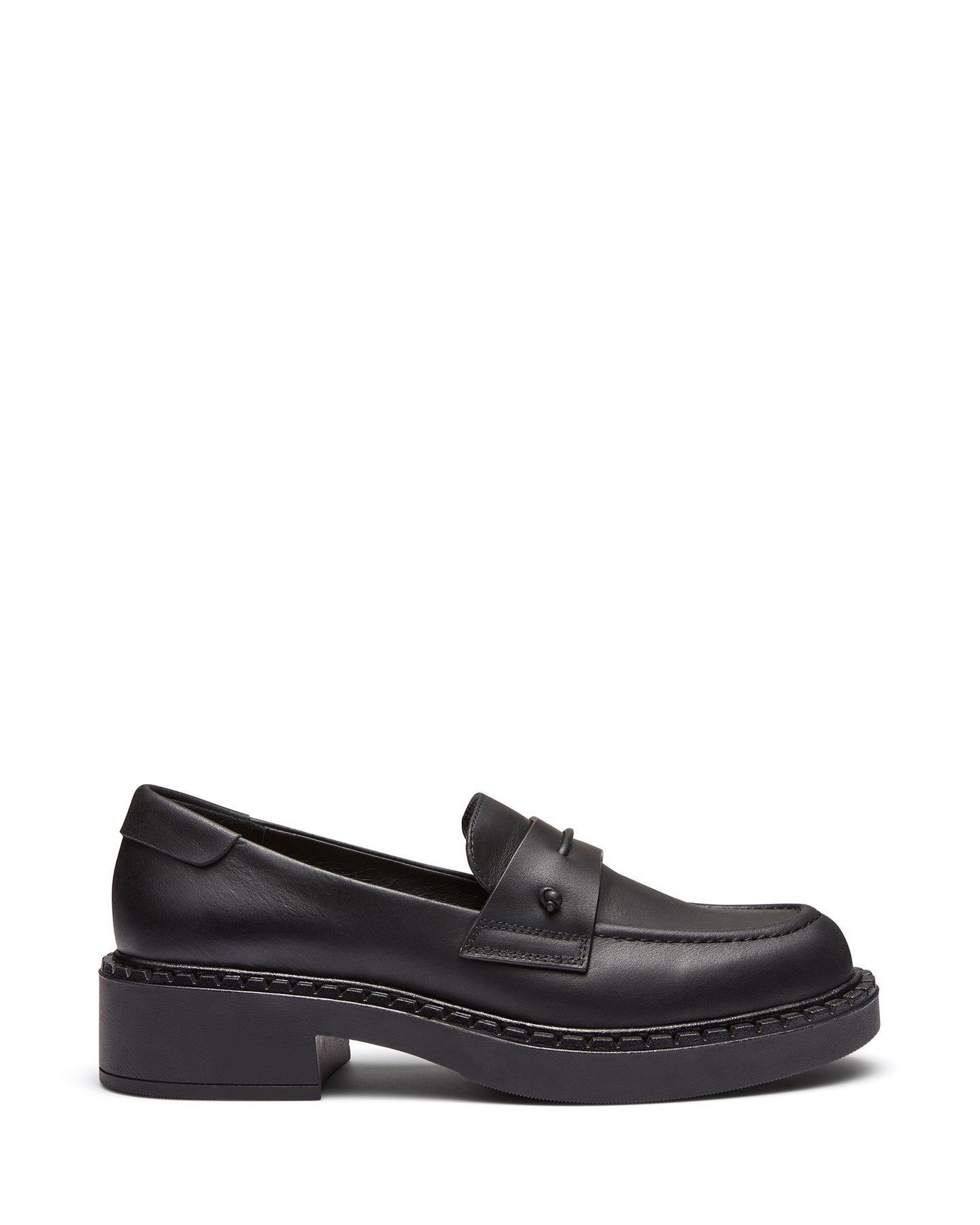 Just Because Shoes Axel Black | Women's Leather Loafers | Flats | Slip On