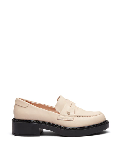 Just Because Shoes Axel Bone | Women's Leather Loafers | Flats | Slip On