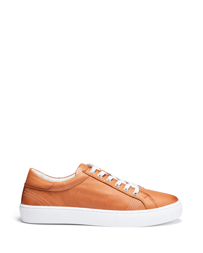 Just Because Shoes Bahar Tan | Leather Sneaker | Lace Up | Flat 