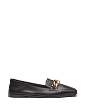 Load image into Gallery viewer, Just Because Shoes Britt Black | Leather Loafers | Flats | Slip On | Chain
