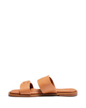 Load image into Gallery viewer, Just Because Shoes Danae Caramel | Leather Sandals | Slides | Flats 
