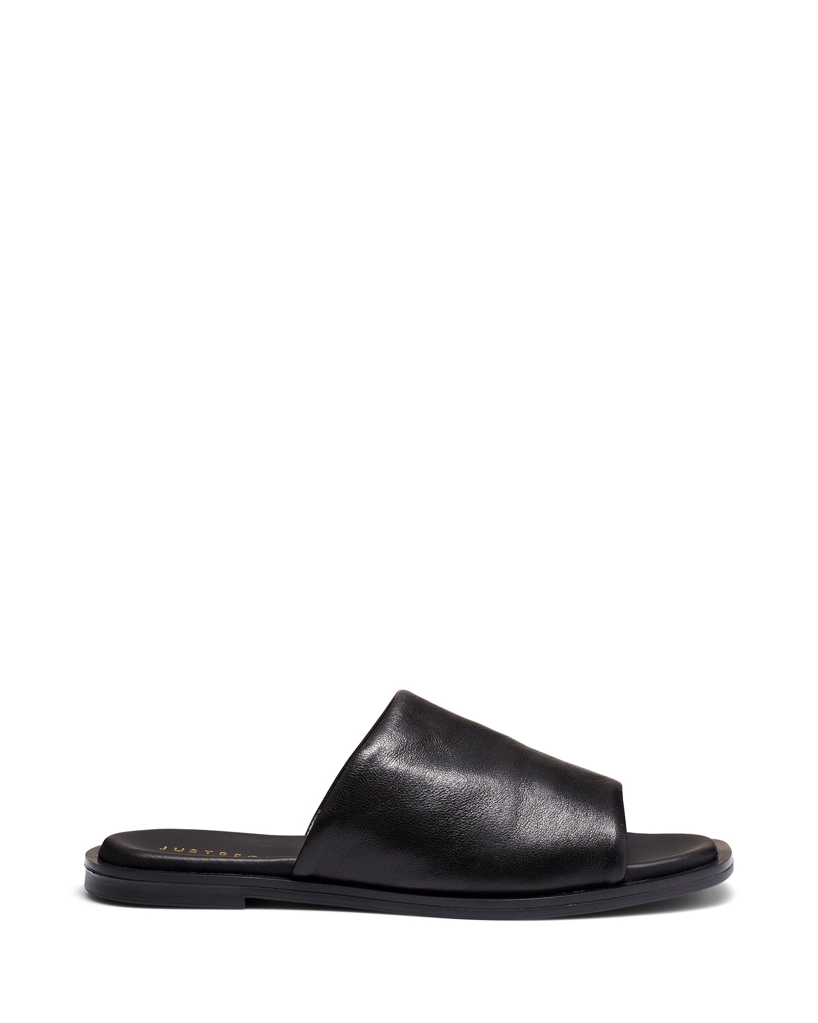 Just Because Shoes Dino Black | Leather Sandals | Slides | Flats 
