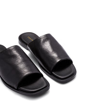 Load image into Gallery viewer, Just Because Shoes Dino Black | Leather Sandals | Slides | Flats 
