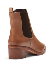 Load image into Gallery viewer, Just Because Shoes Dustin Camel | Leather Boot | Pull On | Gusset
