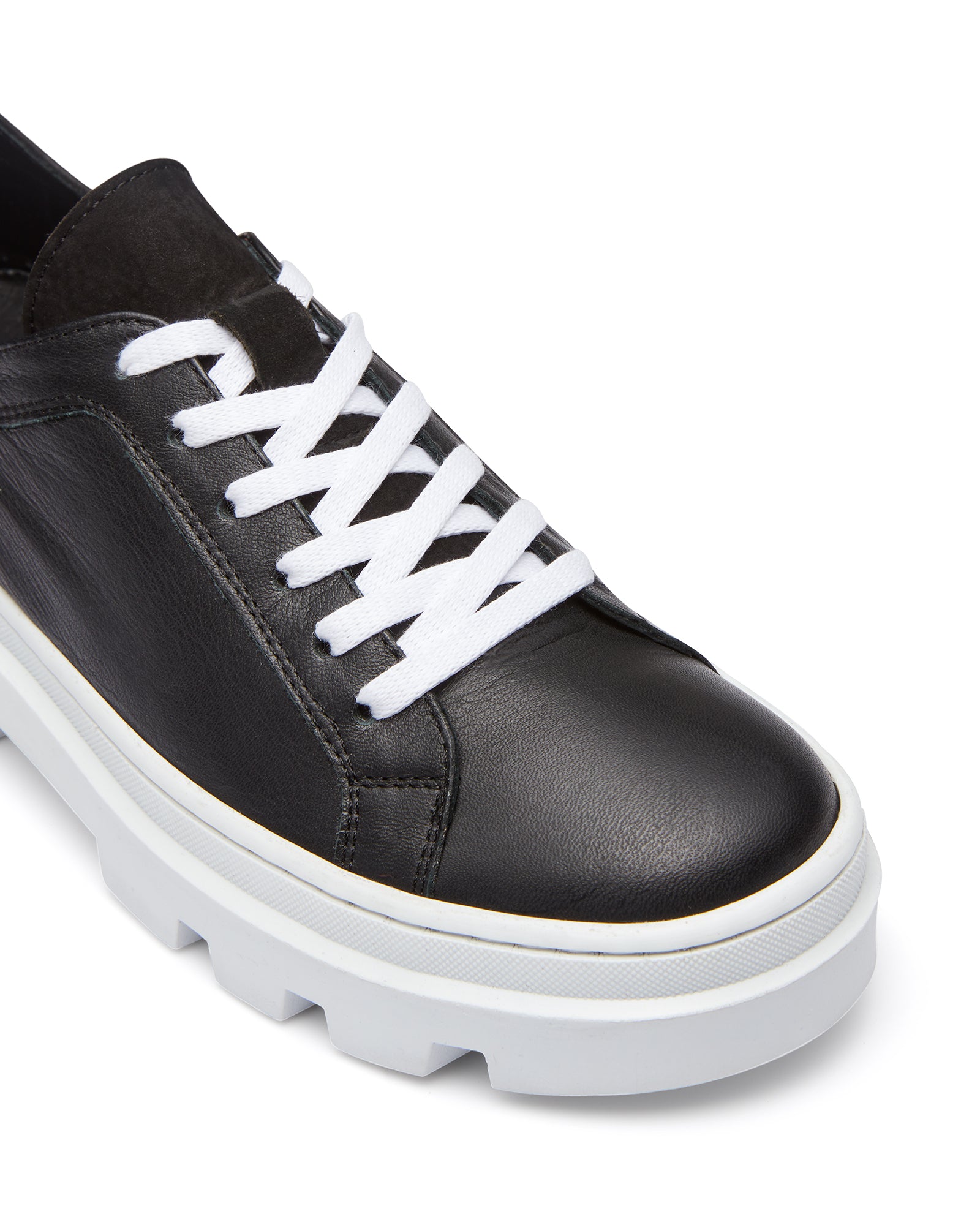 Just Because Shoes Patch Black | Leather Sneaker | Lace Up | Platform